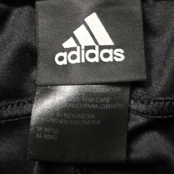 Adidas Track Pants Boys Small Black 3 Stripes Polyester Athletic - Picture 3 of 8